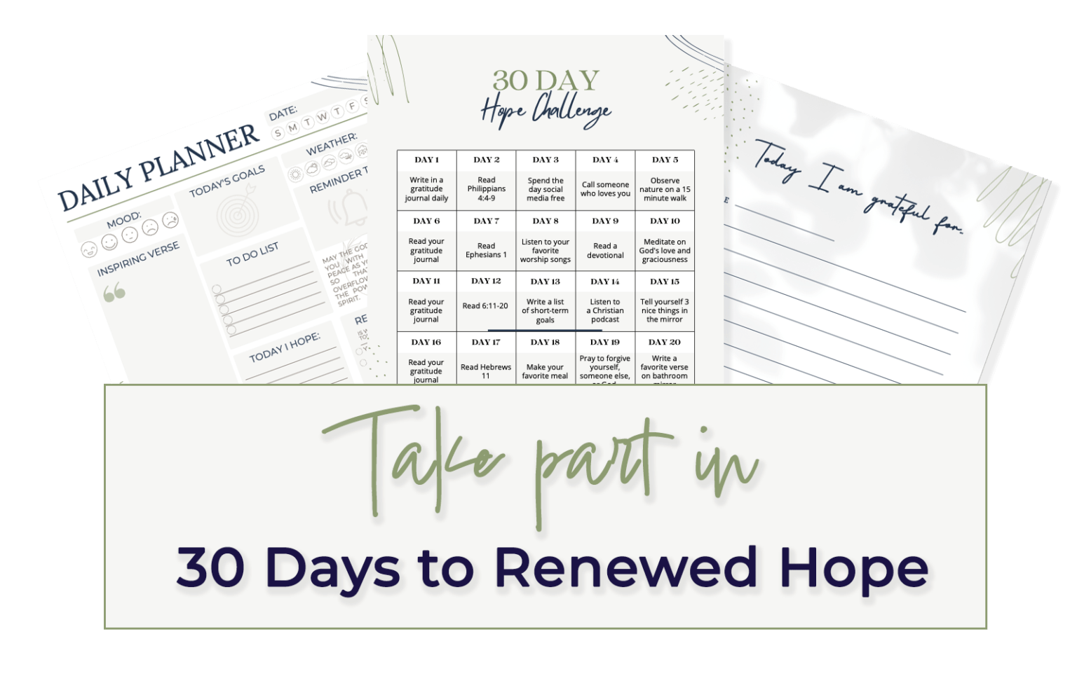 30 days to hope challenge hope to share